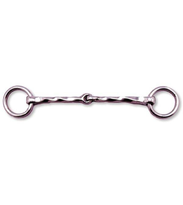 Jacks Ring Snaffle Bit Twisted 4-3/4" Stainless St