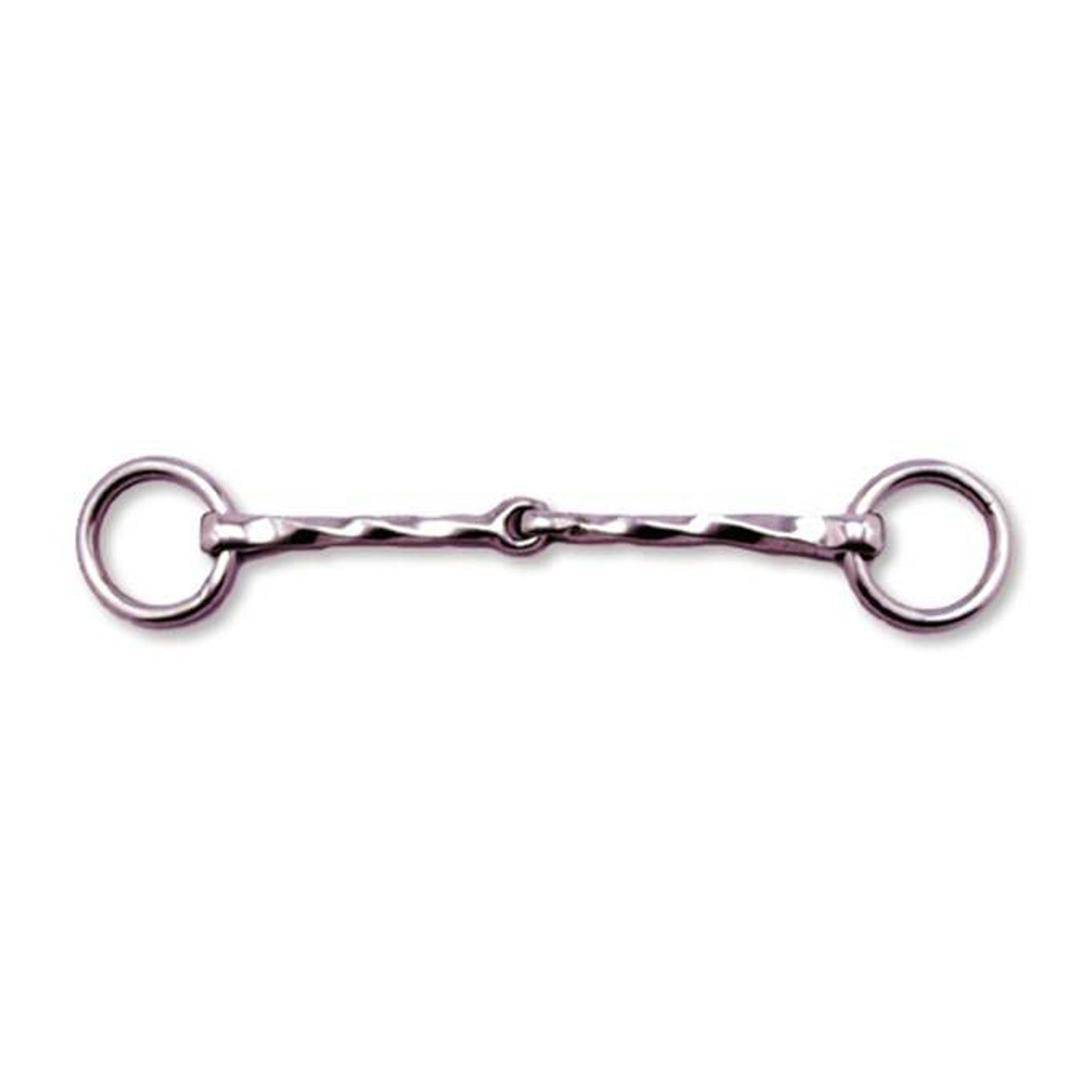 Jacks Ring Snaffle Bit Twisted 4-3/4" Stainless St