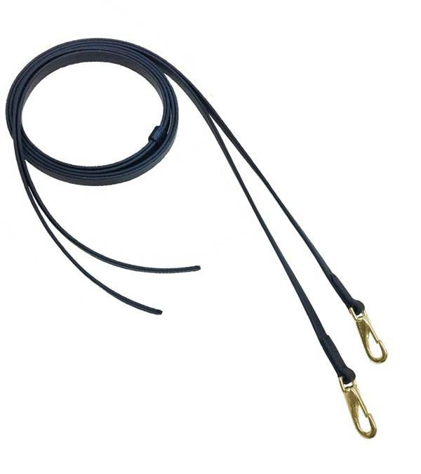 Jacks Beta Riding Reins 5/8" X 7' Black