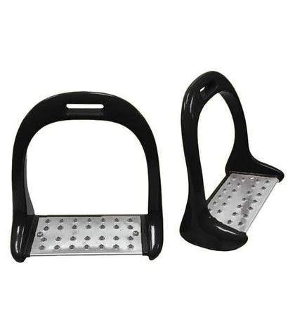 Jacks Aluminum Stirrups 4-3/4" Sold in Pairs Black