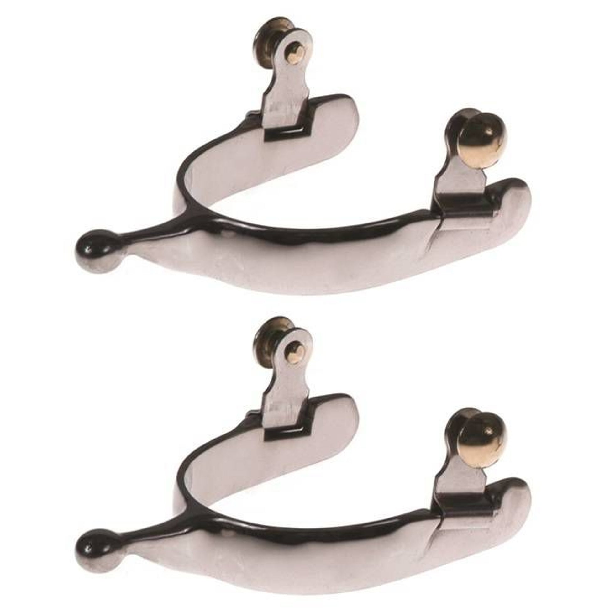 Jacks Ball Knob Spurs Sold in Pairs Stainless Stee