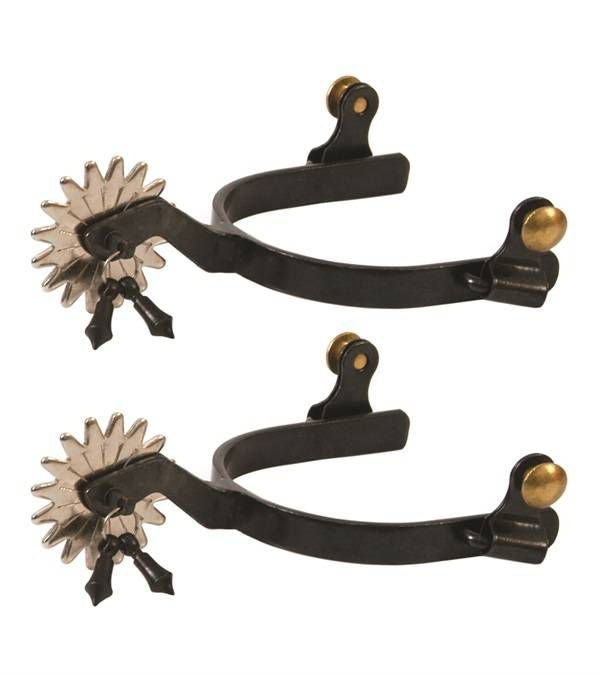 Jacks Jingle Bob Spurs Sold in Pairs Black Steel