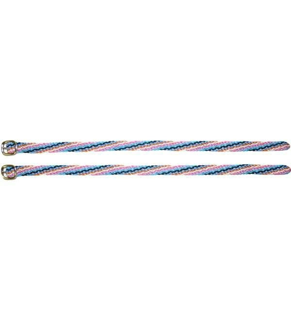 Jacks Nylon Braided Spur Straps Sold in Pairs Mult