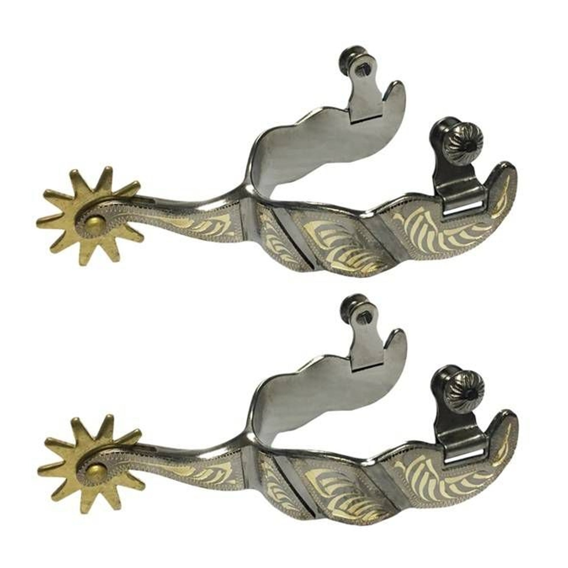 Jacks Roping Spurs with Engraved Band and Shank So