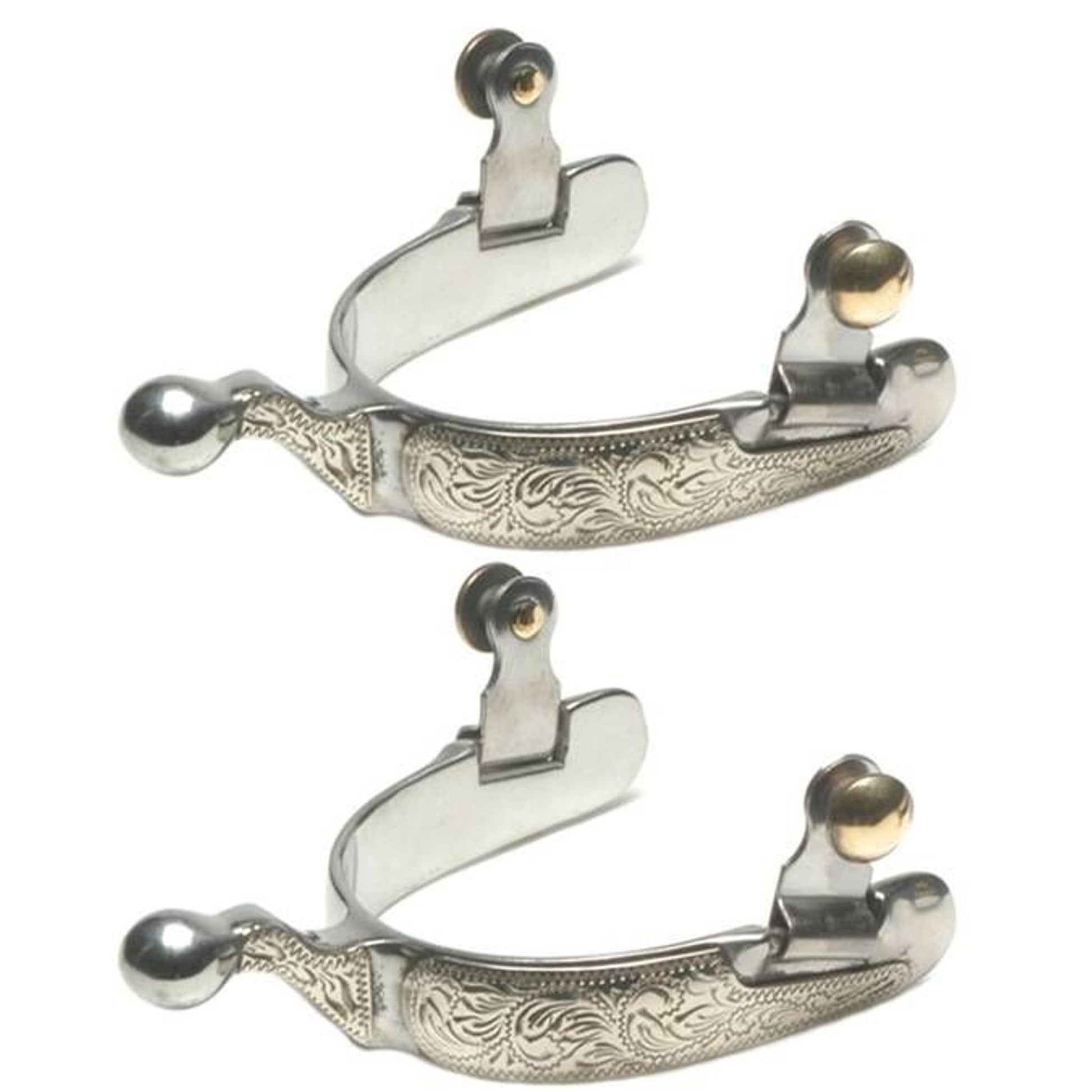 Jacks Show Spurs with Engraved German Silver Trim