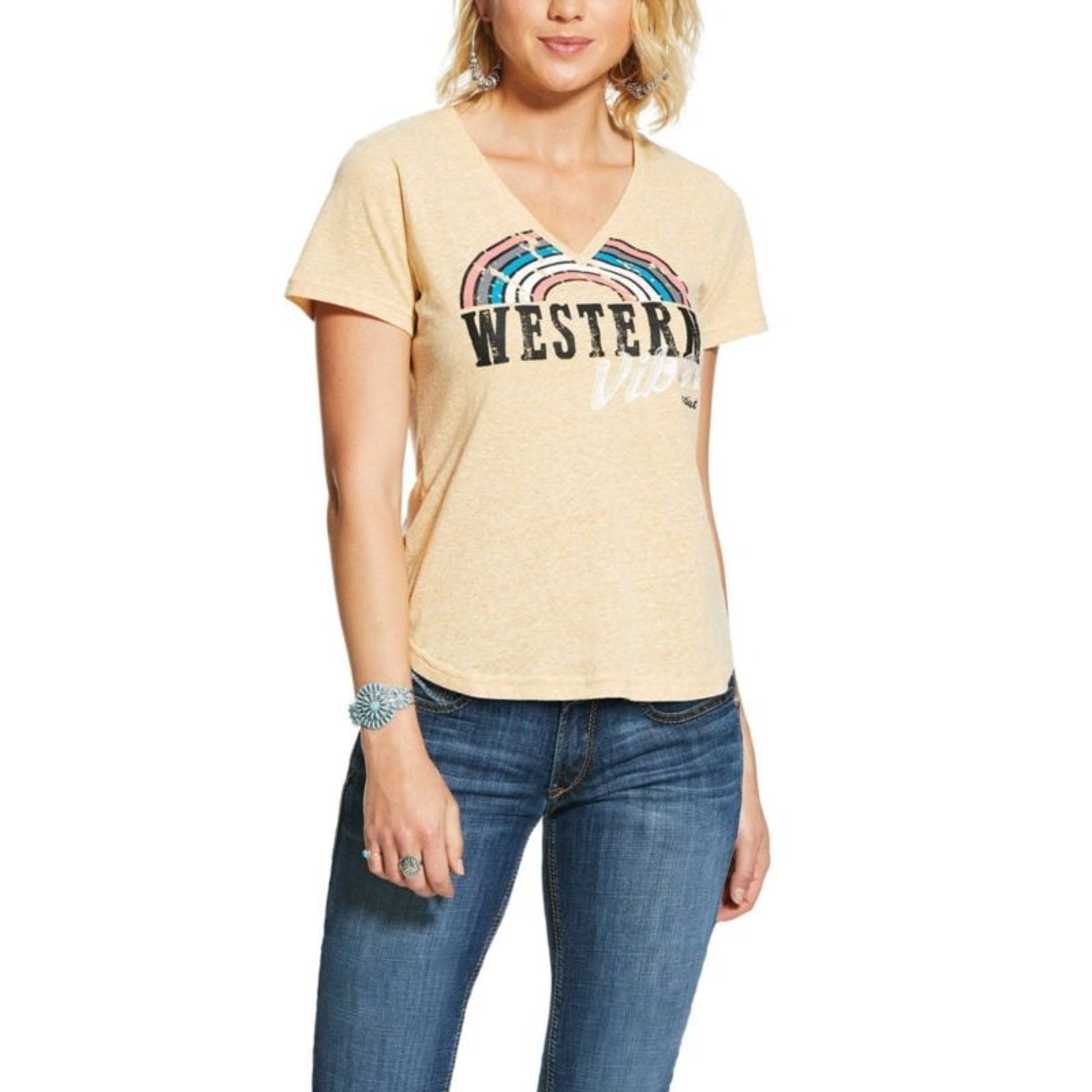Ariat Ladies Western Vibes Short Sleeve T-Shirt La
