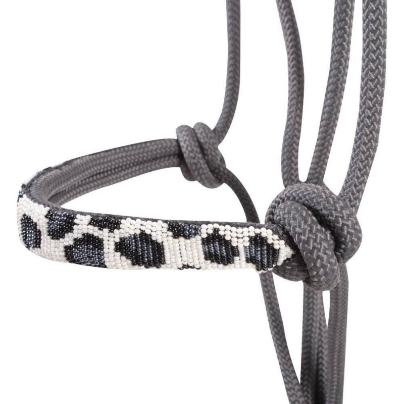 Cashel Beaded Nose Rope Halter with 9ft Lead