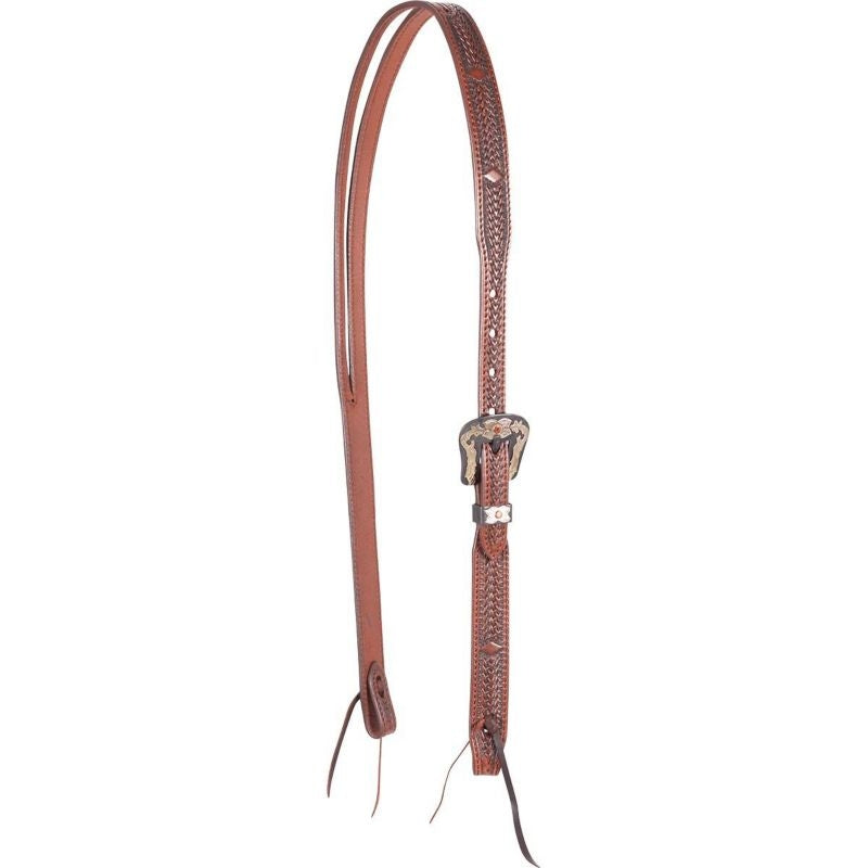 Cashel Antique Diamond Split Ear Headstall Chestnu