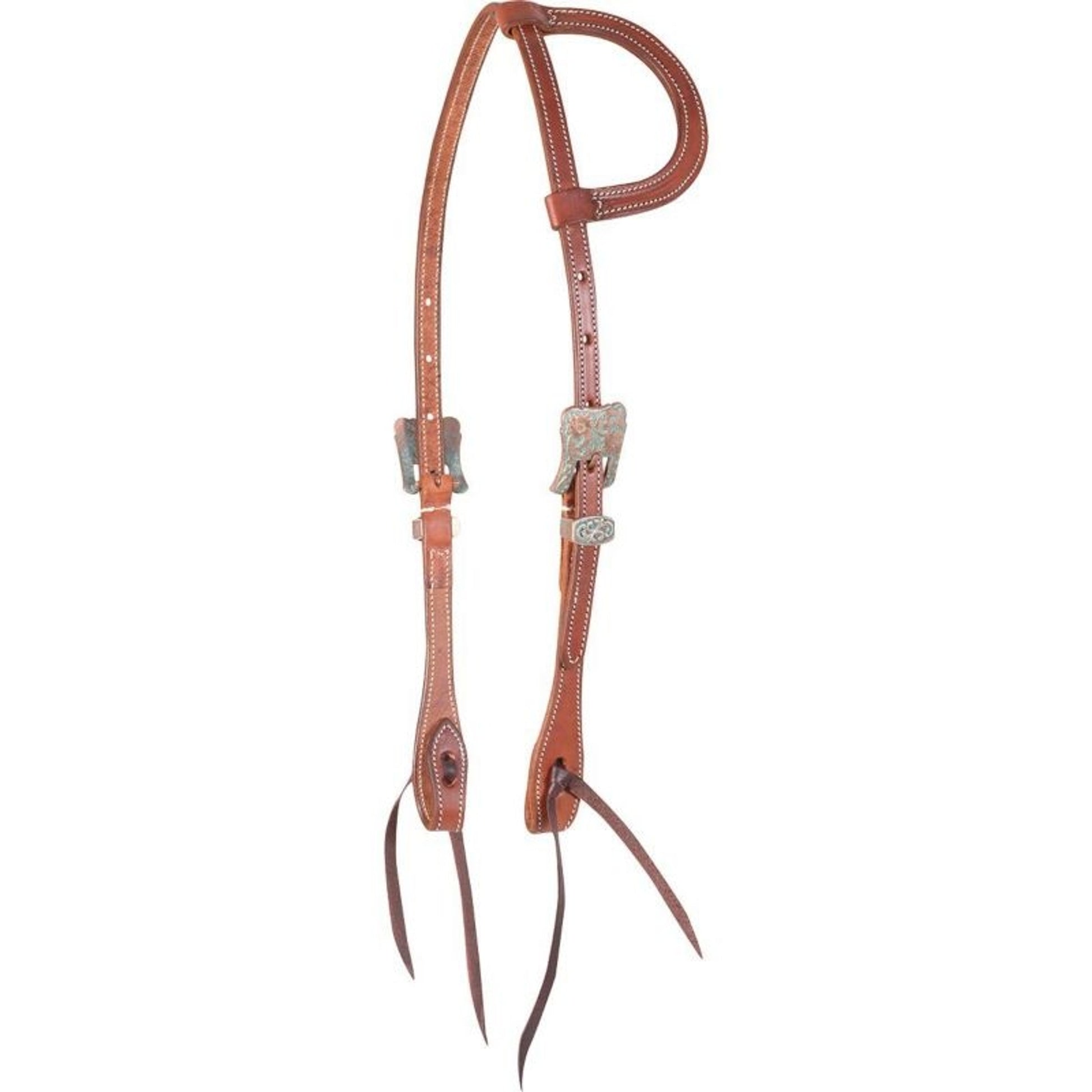 Martin Saddlery Copper Patina Headstall Slip Ear C