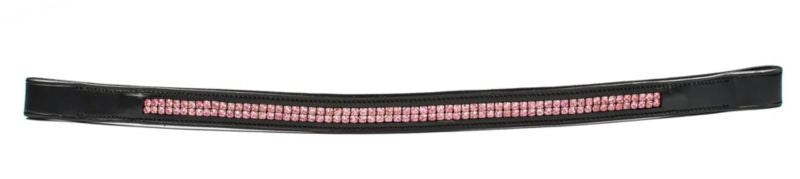 HK Americana Double Row Pink Crystal Browband Full