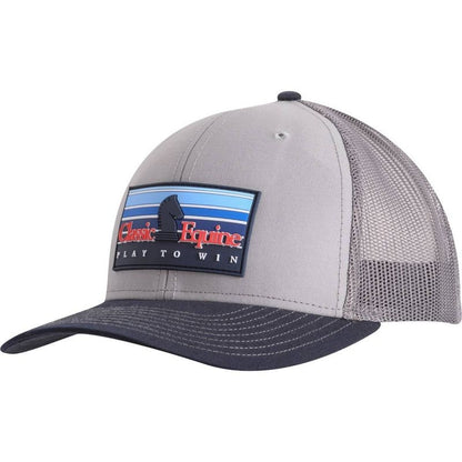 Classic Equine Mens Snapback Mesh Cap with Rubber