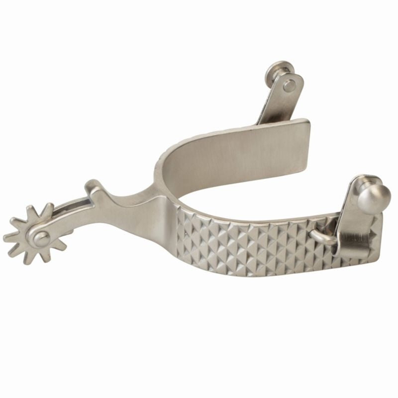 Weaver Mens AP Rasp Rowel Spurs 1in