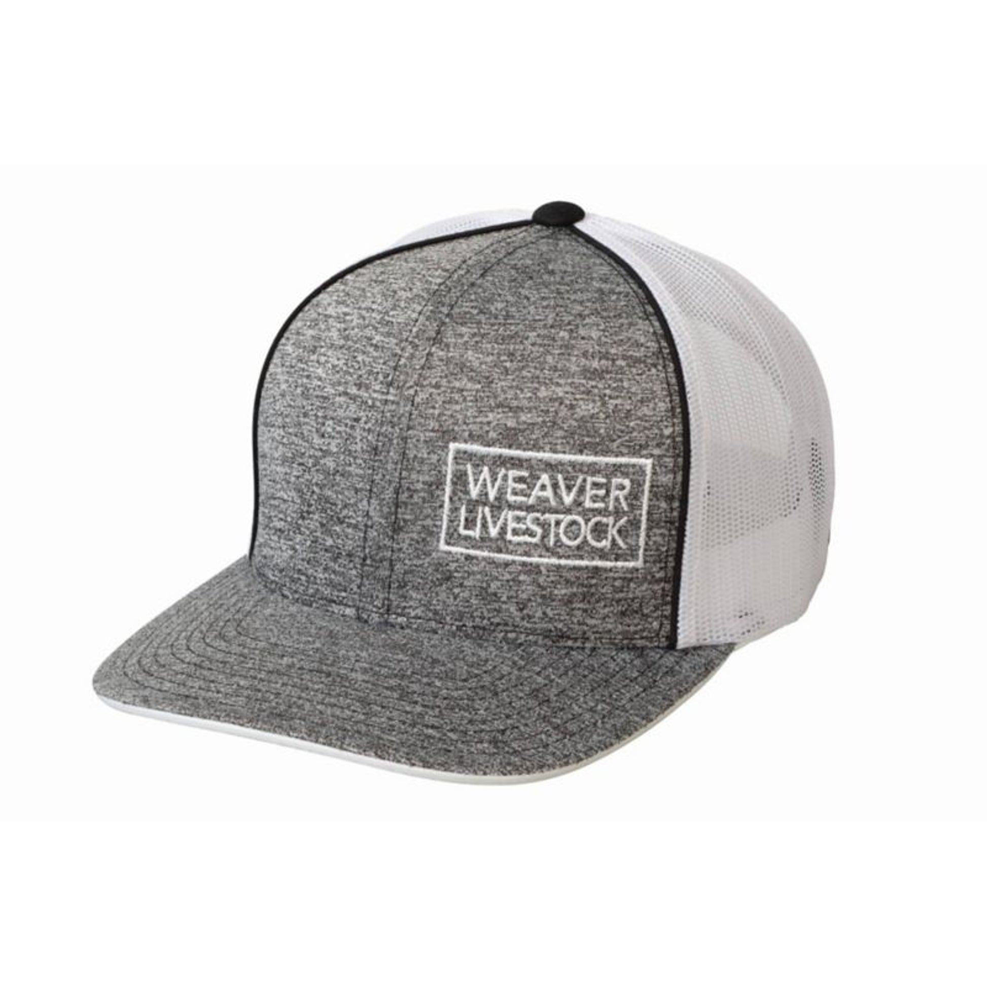Weaver Leather Livestock Mesh Snapback Cap Gray/Wh