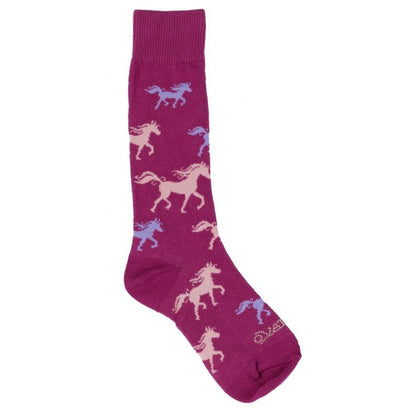 Ovation Kids Trot Up Knee Hi Socks Child 13-4 Fuch