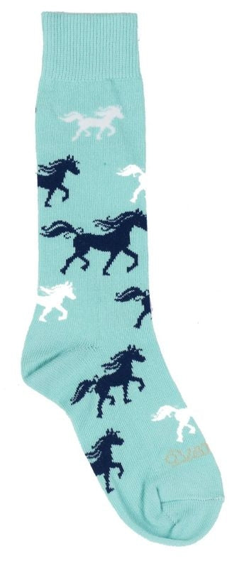 Ovation Kids Trot Up Knee Hi Socks Child 13-4 Fuch