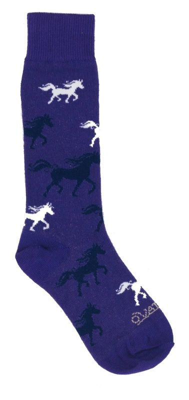 Ovation Kids Trot Up Knee Hi Socks Child 13-4 Fuch