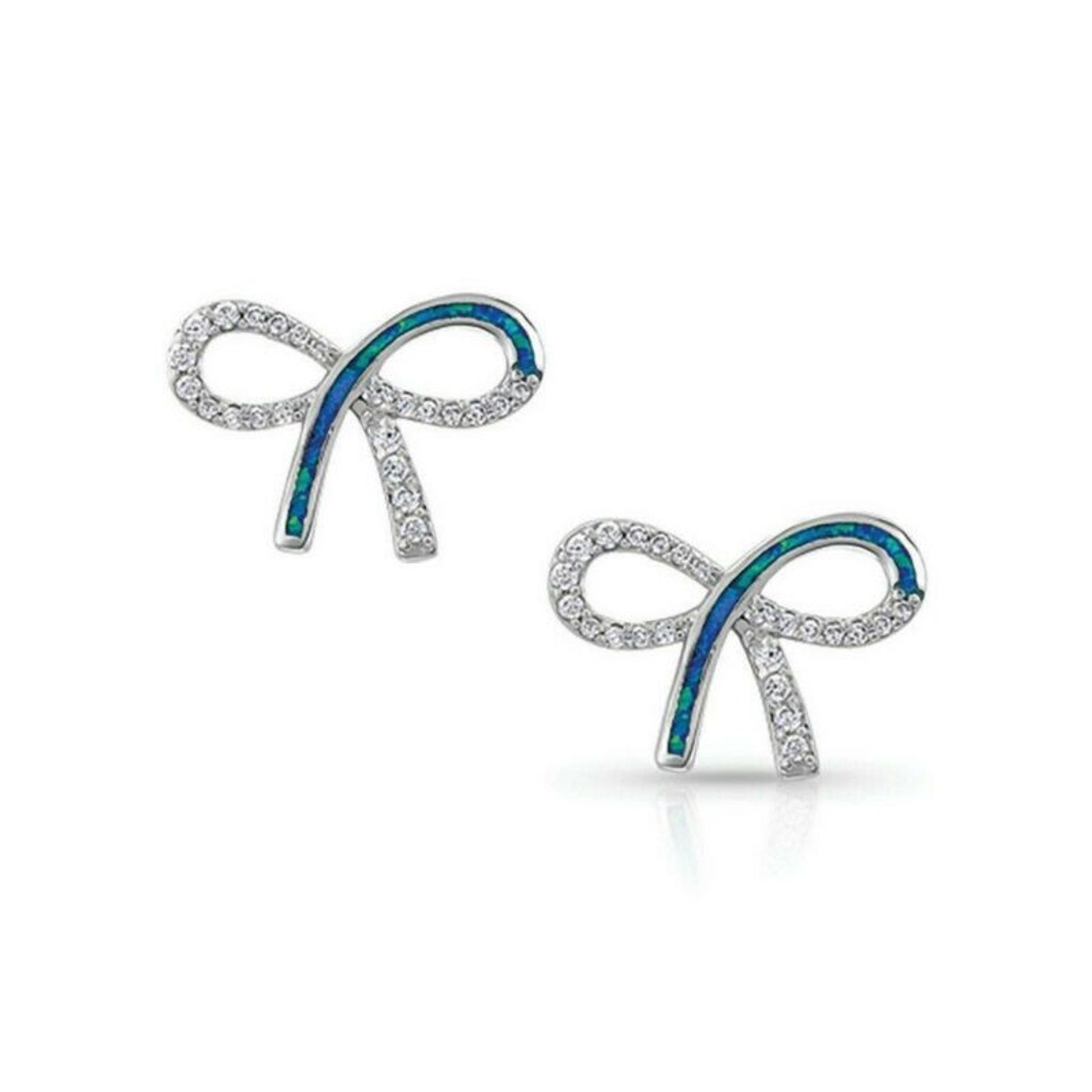 Montana Silversmiths A Perfect Opal Bow Drop Earri