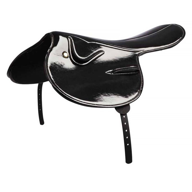 Zilco Race Saddle Patent 1xkg Horse Black