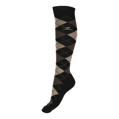 Horze Ladies Alana Checked Winter Socks 6-7.5 Afte