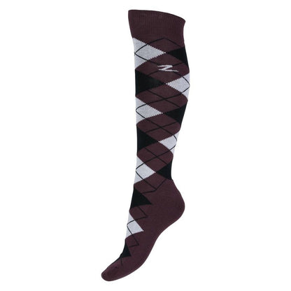 Horze Ladies Alana Checked Winter Socks 6-7.5 Afte