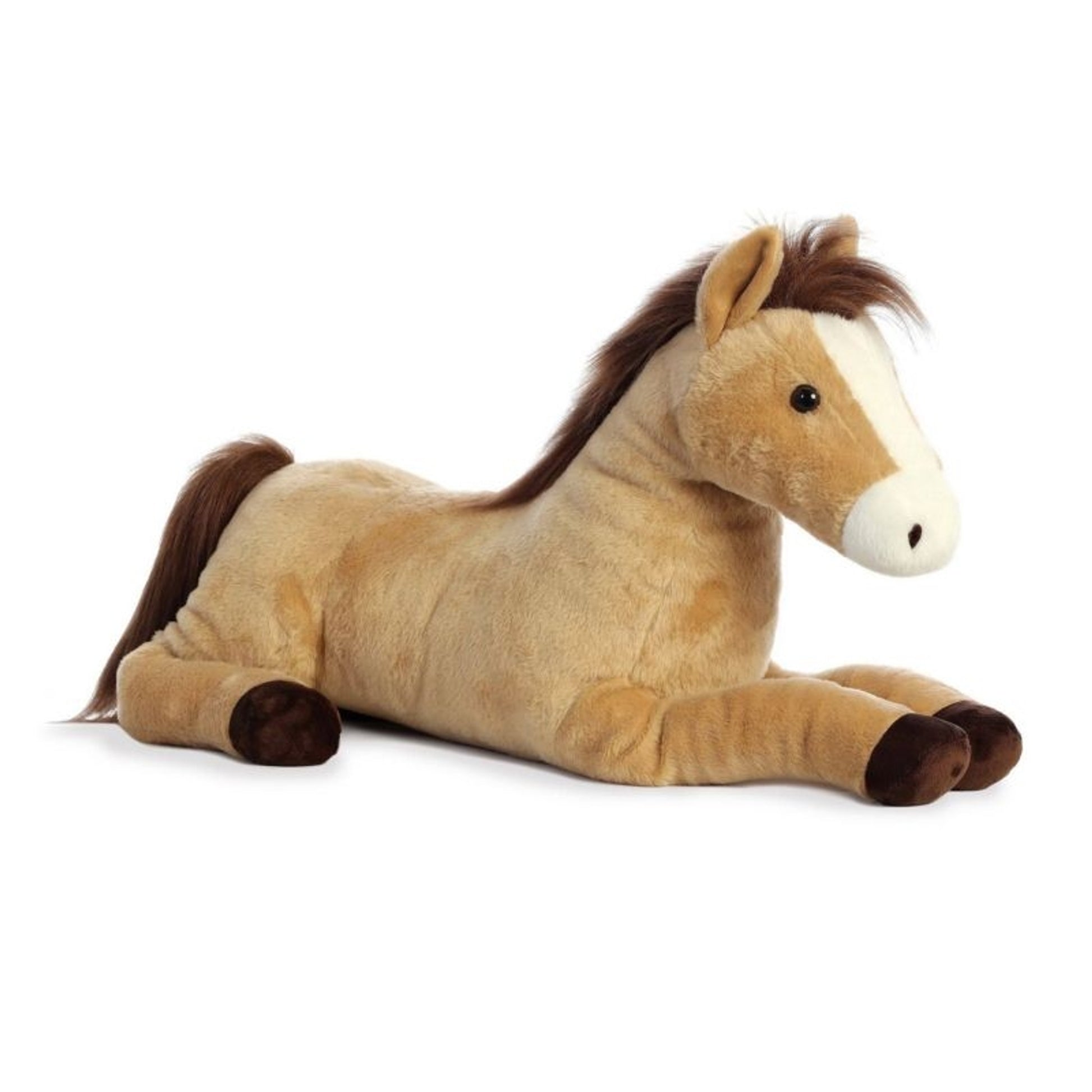 Plush Light Brown Horse 27" Light Brown
