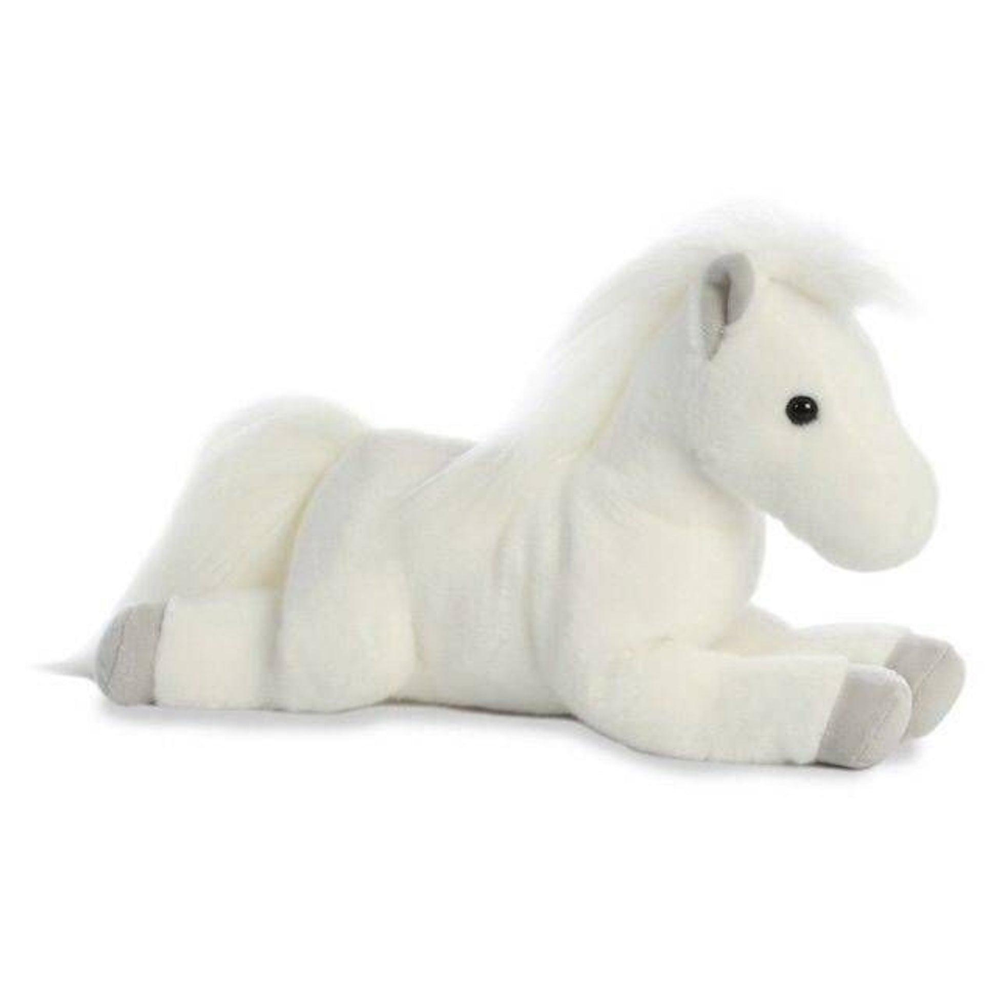 Plush Horse 12" White
