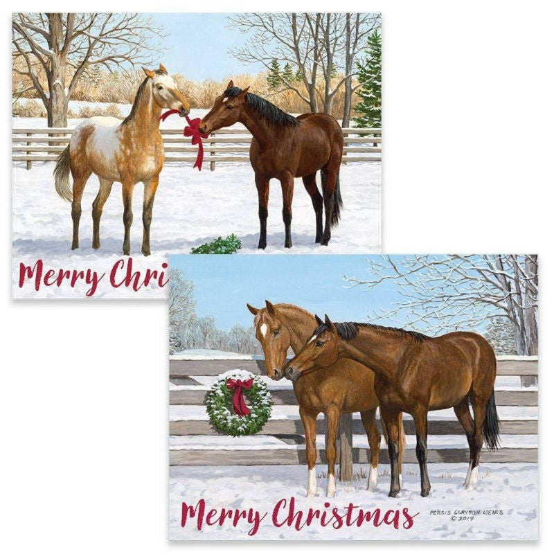 Snowy Pasture Boxed Christmas Cards 7.75" x 6"