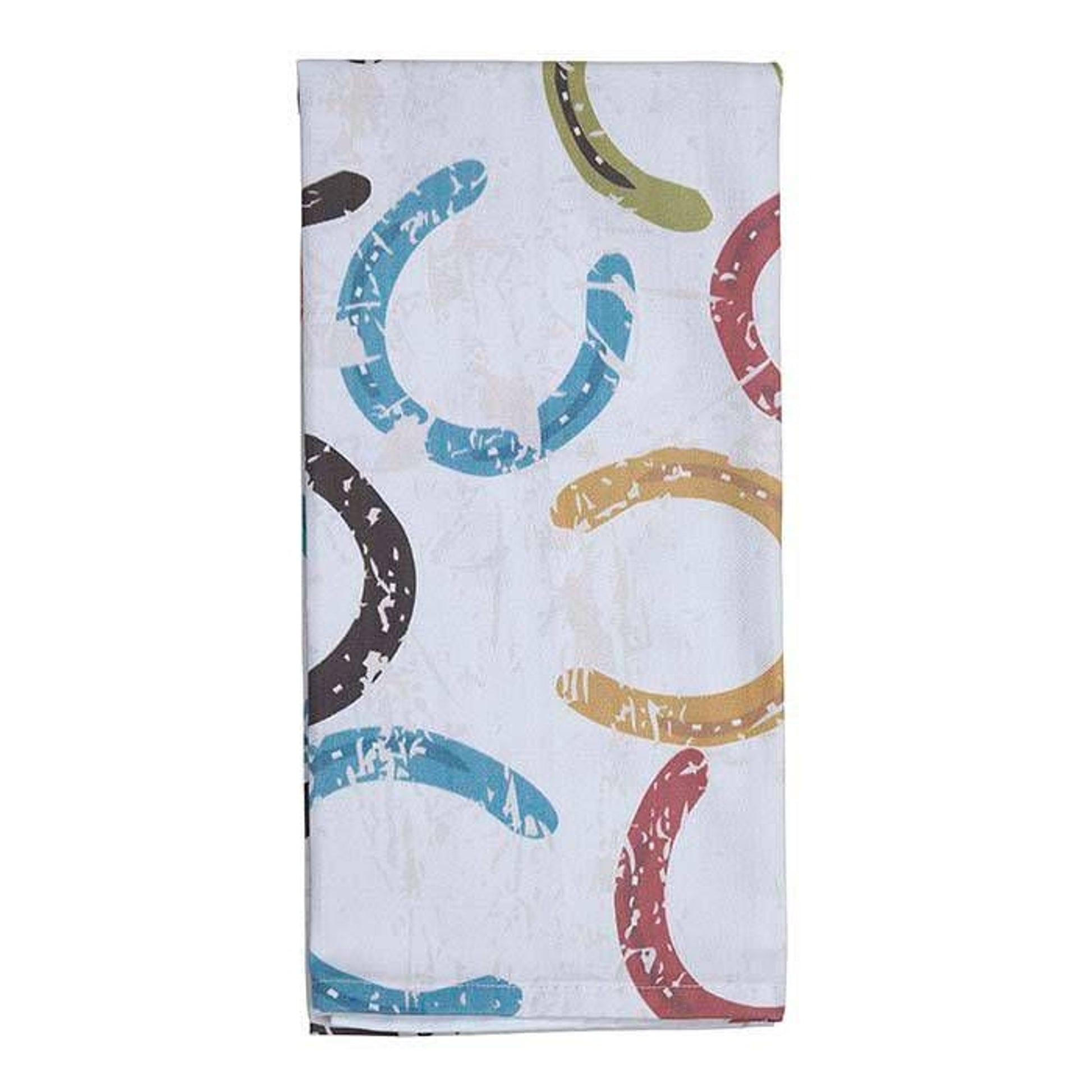 Kelley Colorful Horseshoes Kitchen Towel 20 x 28
