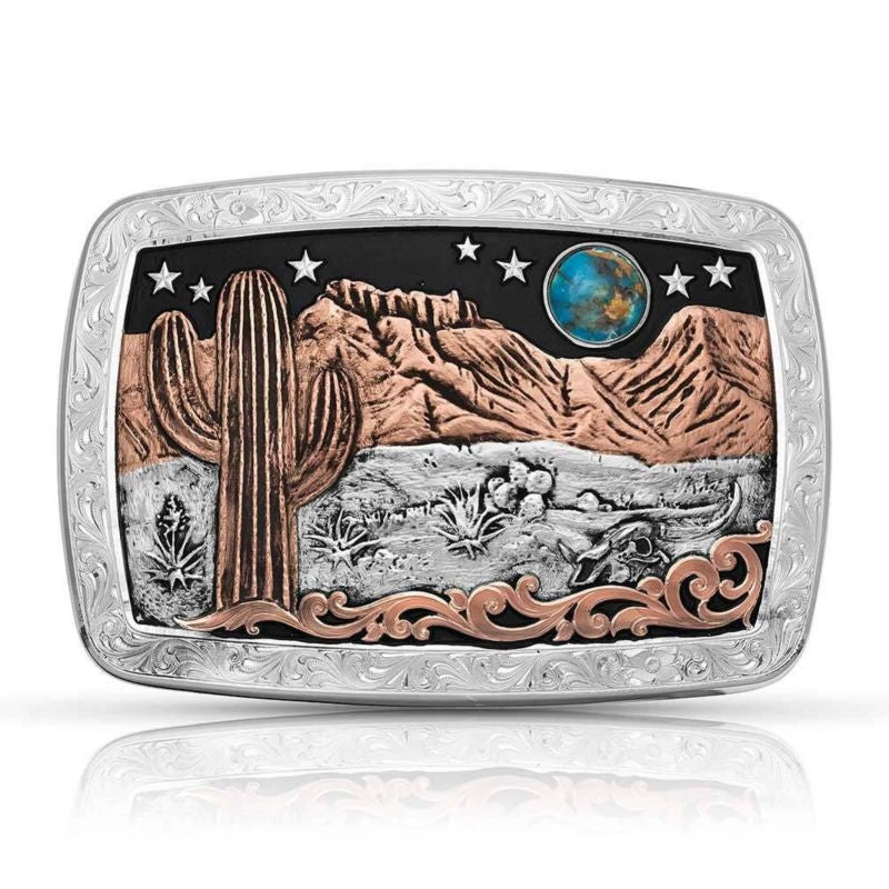 Montana Silversmiths Desert Moon Turquoise Cactus