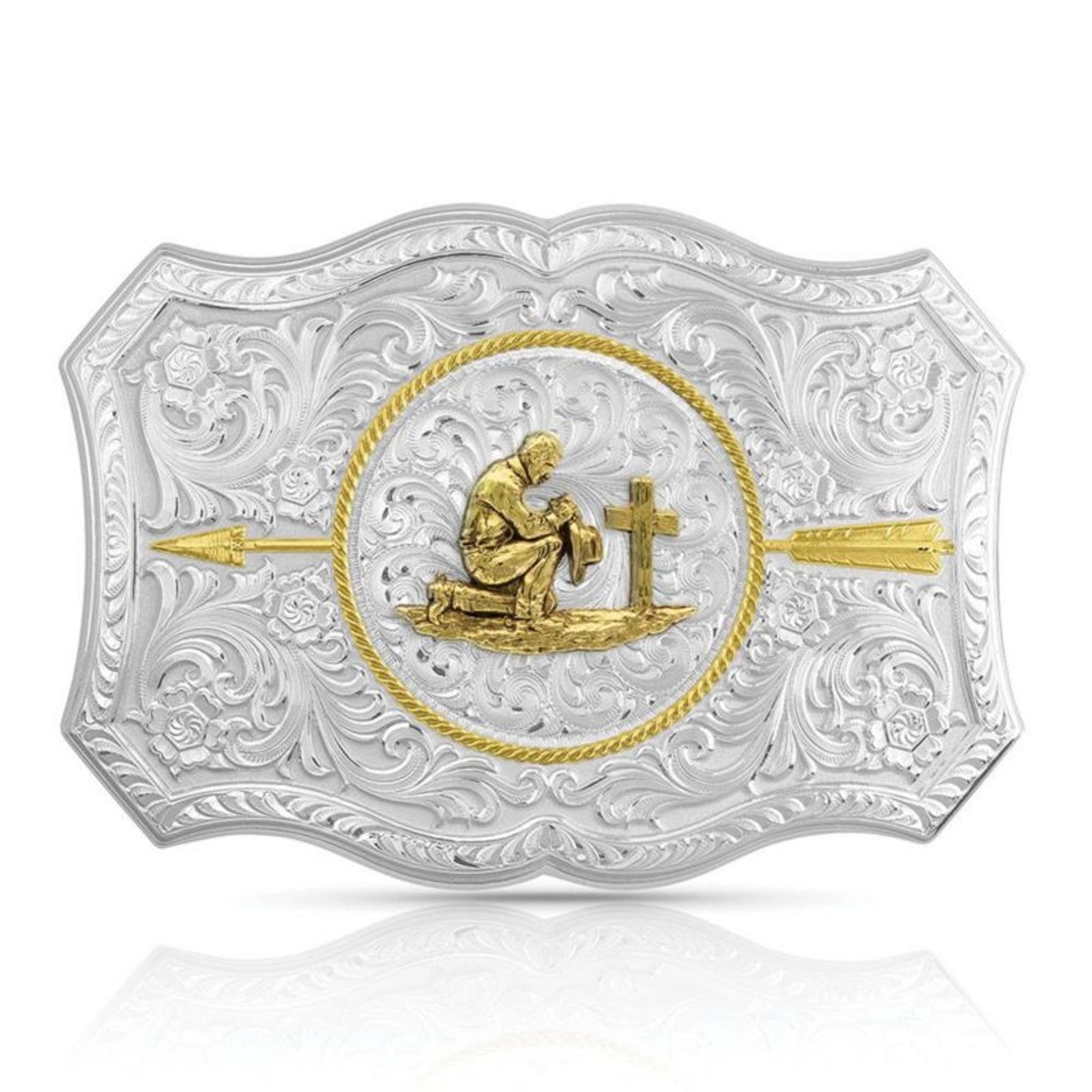 Montana Silversmiths Your Arrow Buckle with Prayin