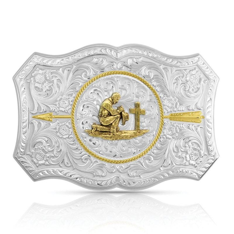 Montana Silversmiths Your Arrow Buckle with Prayin