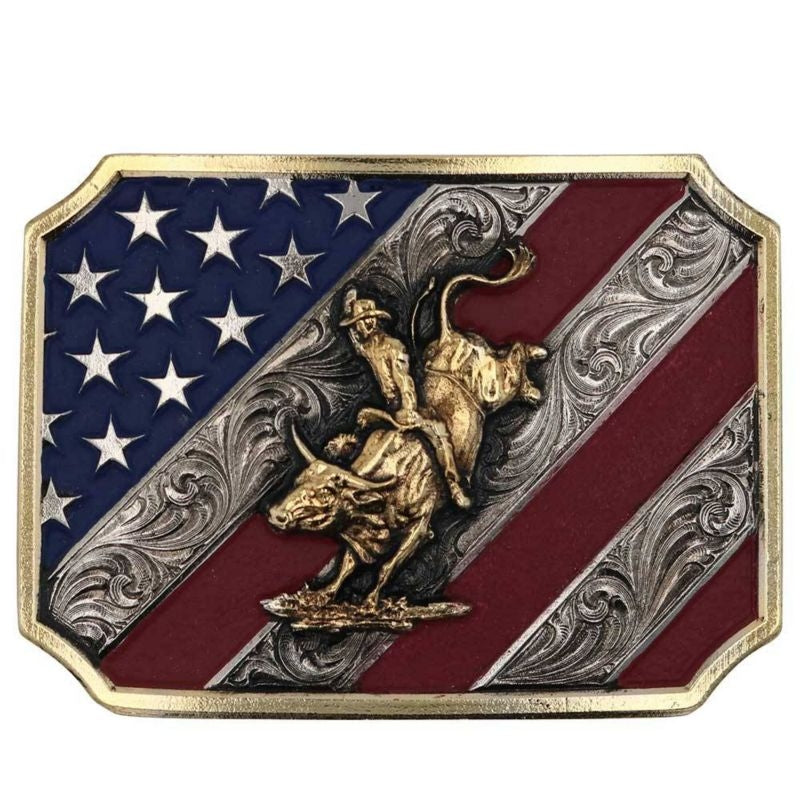 Montana Silversmiths Patriot Bull Rider Attitude B