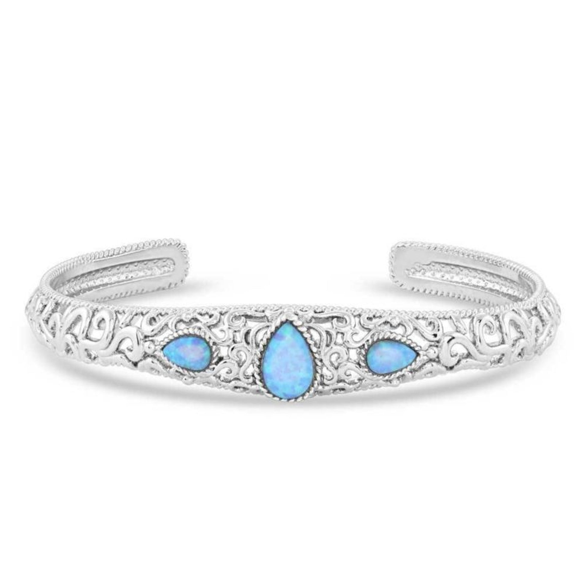 Montana Silversmiths Crystal Pools Silver Cuff Bra