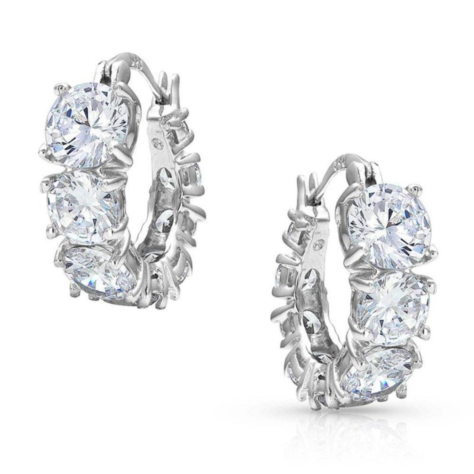 Montana Silversmiths Sliding Brilliance Hoop Earri