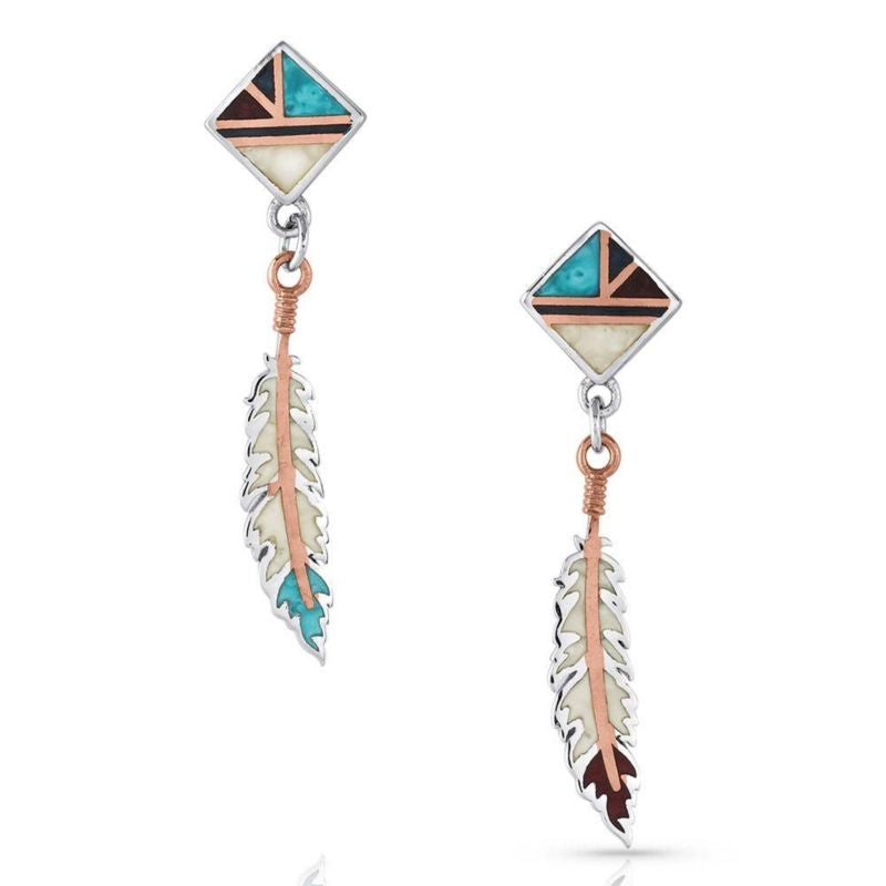 Montana Silversmiths American Legends Feather Earr