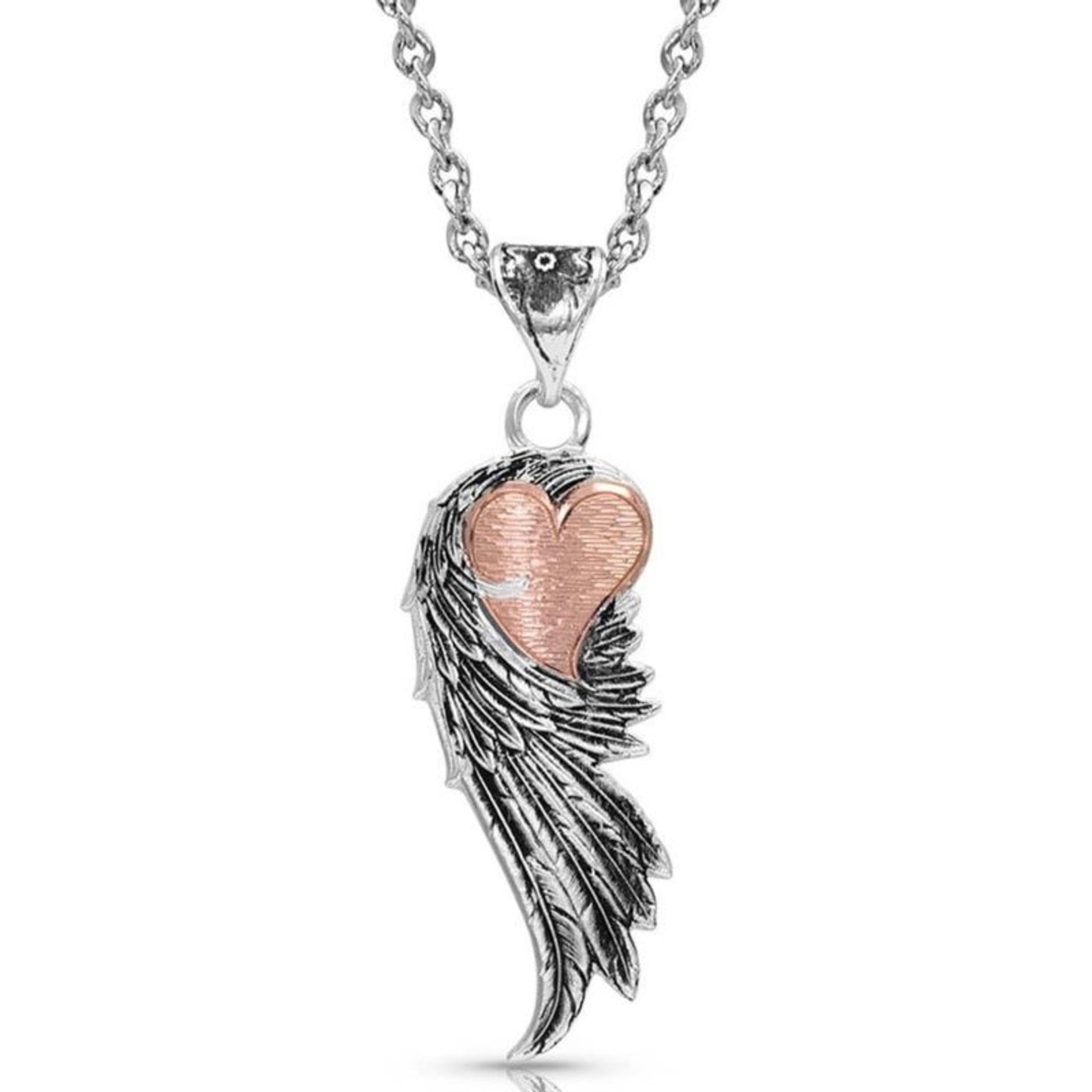 Montana Silversmiths Rose Gold Heart Strings Feath