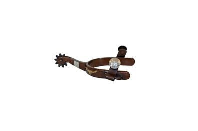 Metalab Youth Antique Show Spurs Longhorn Motif Br