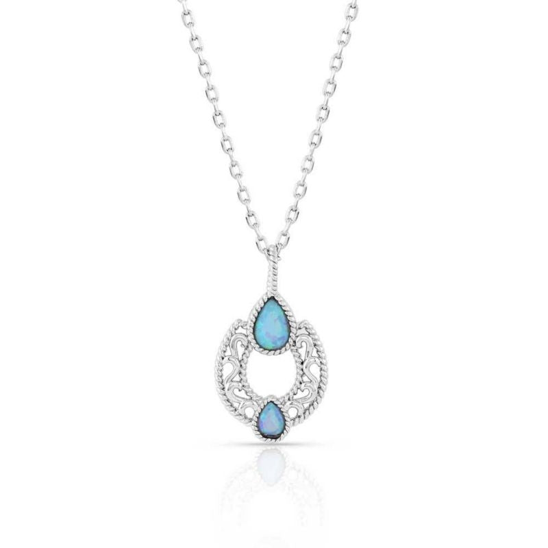 Montana Silversmiths Roped In Horseshoe Necklace