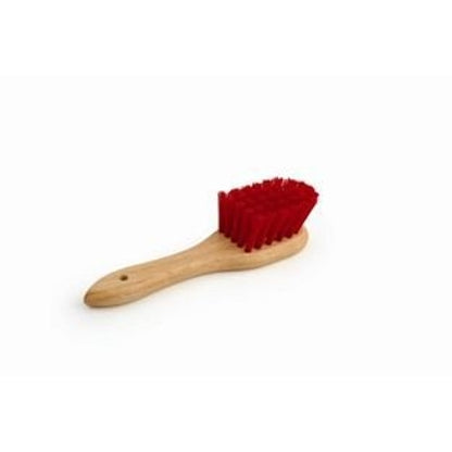 Legends Stiff Poly Wood Tub Scrub Brush 9in Red