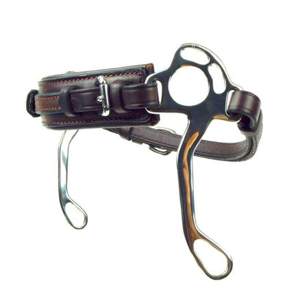 Nunn Finer Persuader Hackamore 6"L x 3-1/4"W Black