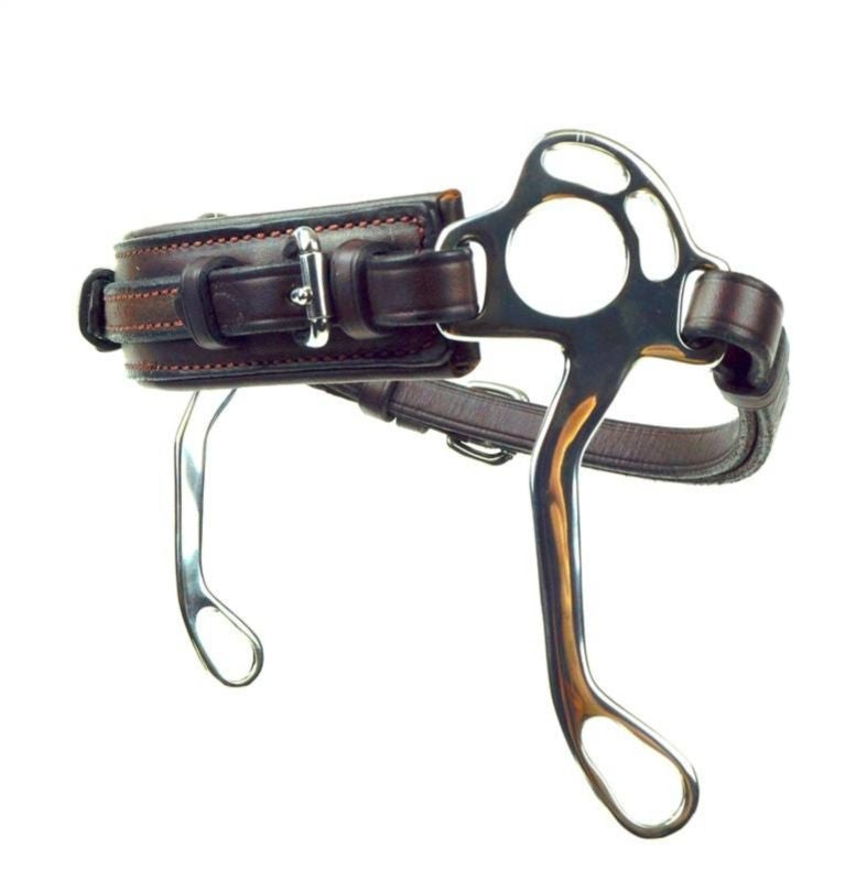 Nunn Finer Persuader Hackamore 6"L x 3-1/4"W Black