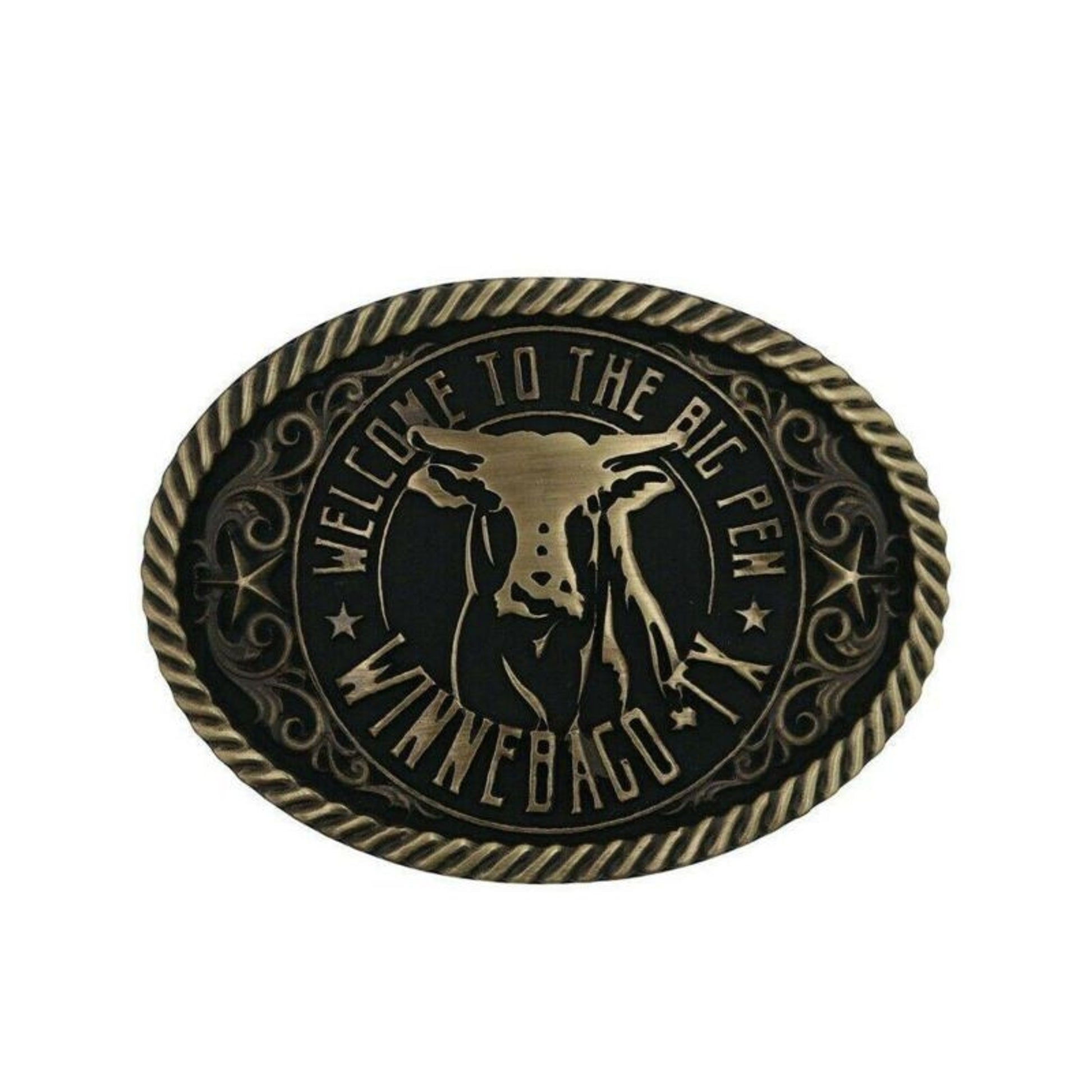 Montana Silversmiths Mens Big Cattle Pen Attitude