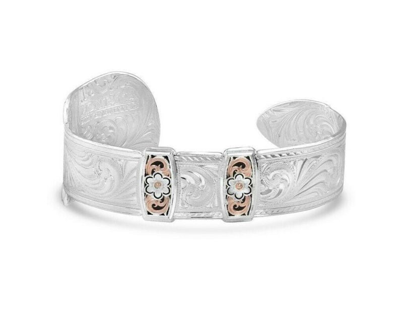 Montana Silversmiths Ladies Buckle Bracelet Silver