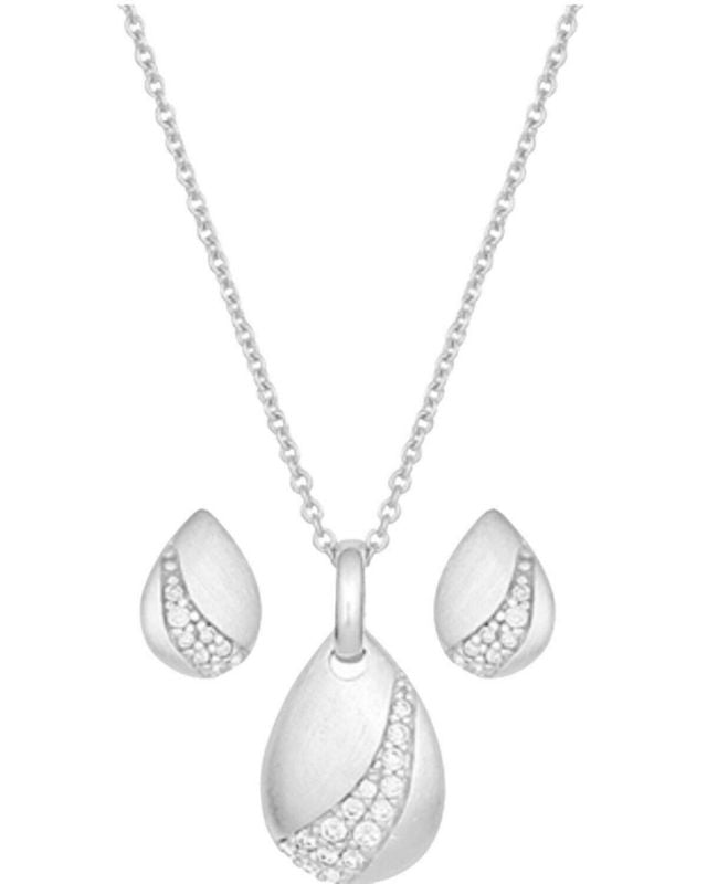 Montana Silversmiths Satin Teardrop Jewelry Set Si