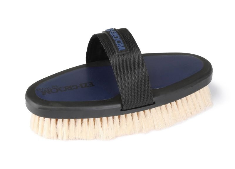 Ezi-Groom Grip Body Brush With Goat Hair