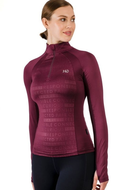 Horseware Ladies Aveen Half Zip Techicnical Long S