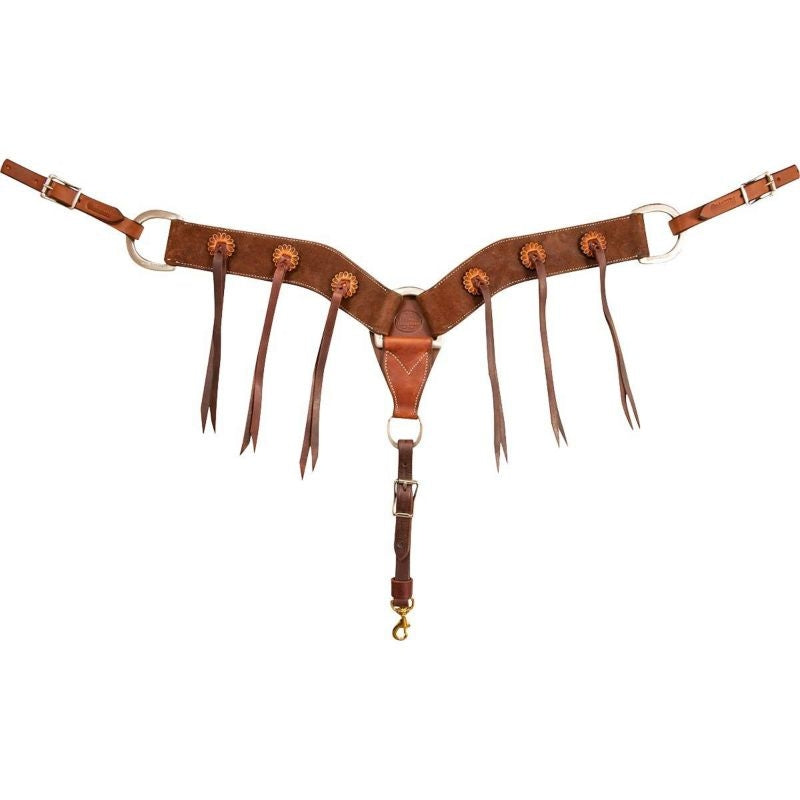 Martin Saddlery Breast Collar with Rosette Blood K