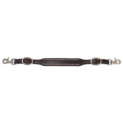 Circle Y Wither Strap With Silver Spots