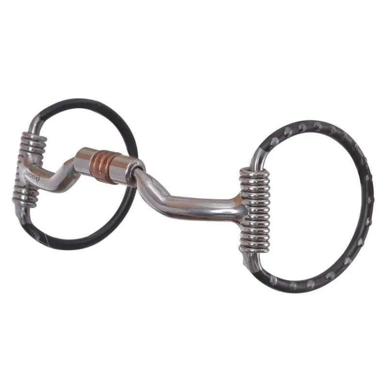 Reinsman Diamond R Ported Roller Dee Ring Bit Hors