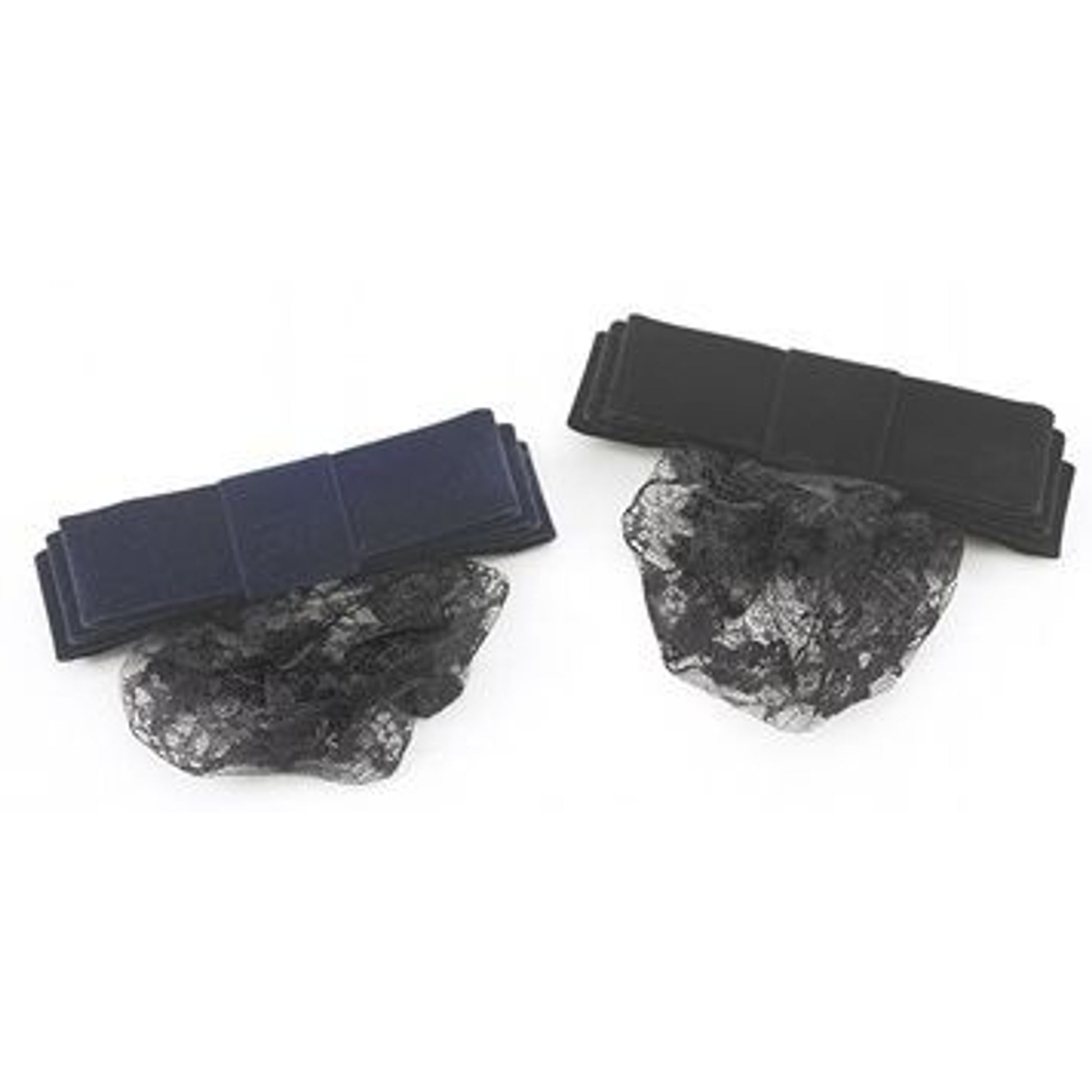 EquiStar Classic Velveteen Show Bow/NetBk/Wh